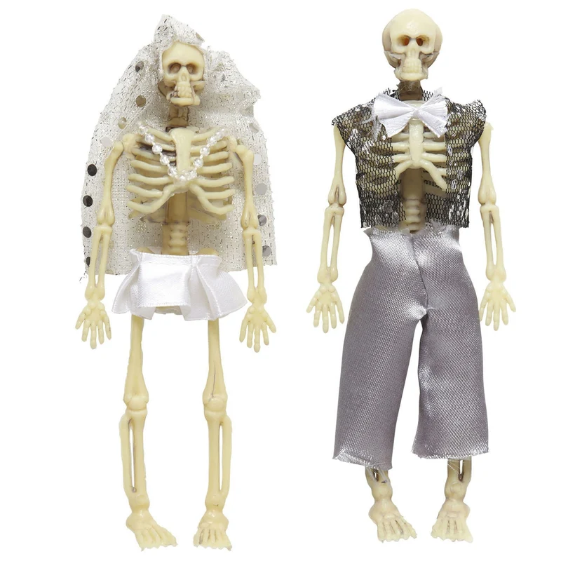 Skelet bruidspaar halloween deco