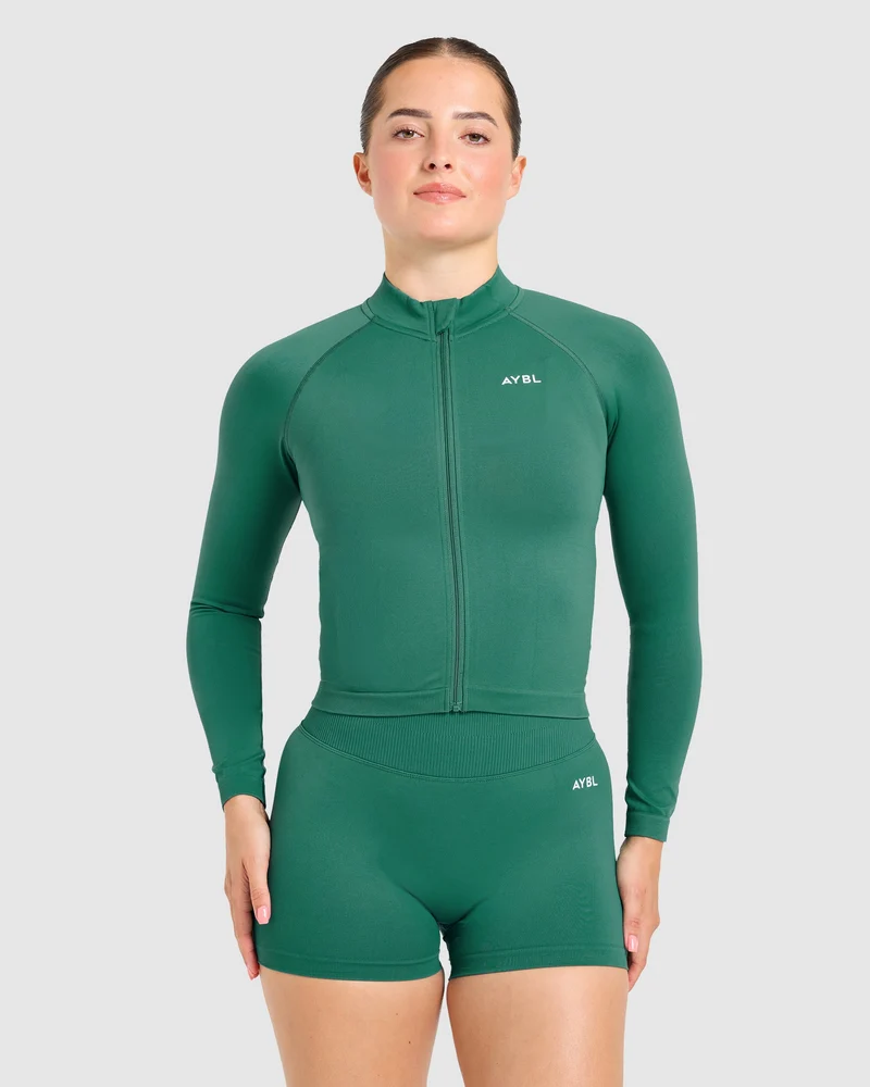 Enhance Seamless Jacket - Evergreen