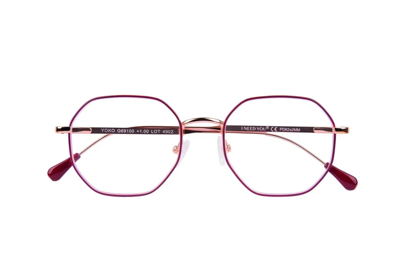 Leesbril Yoko G69100 koper-rood