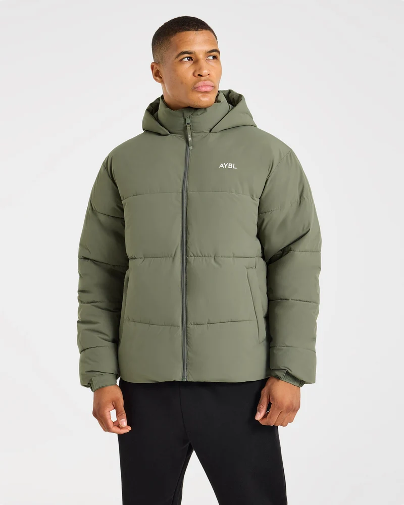 Classic Puffer Coat - Khaki