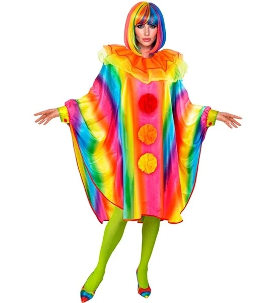 Poncho regenboog unisex