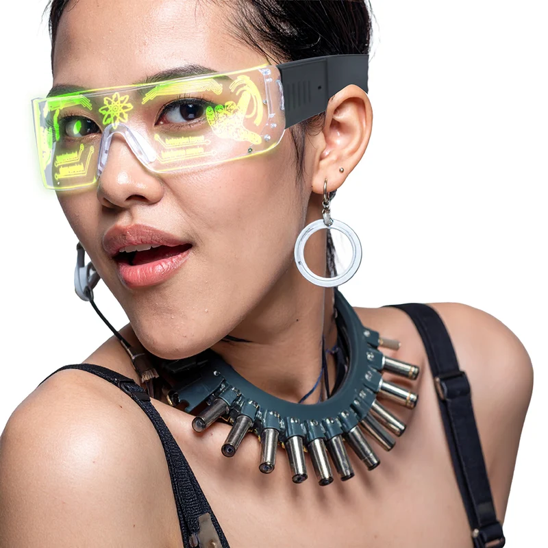 Futuristische LED bril