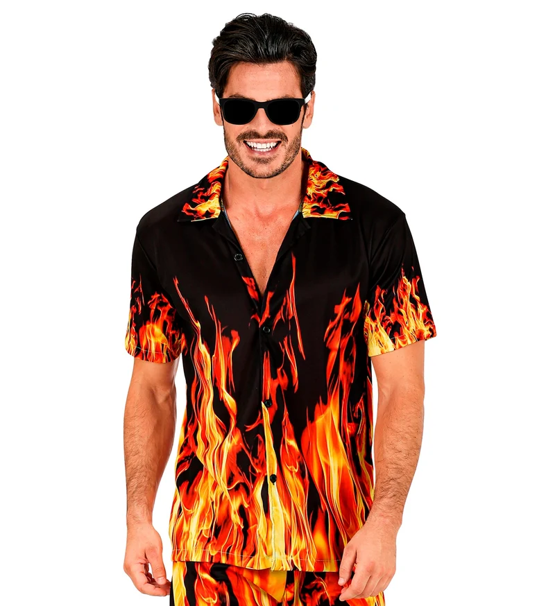 Zomer partyshirt Flames