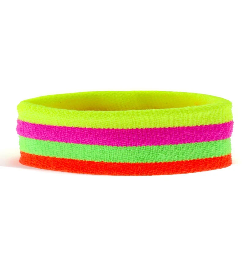 Zweetband neon multikleur