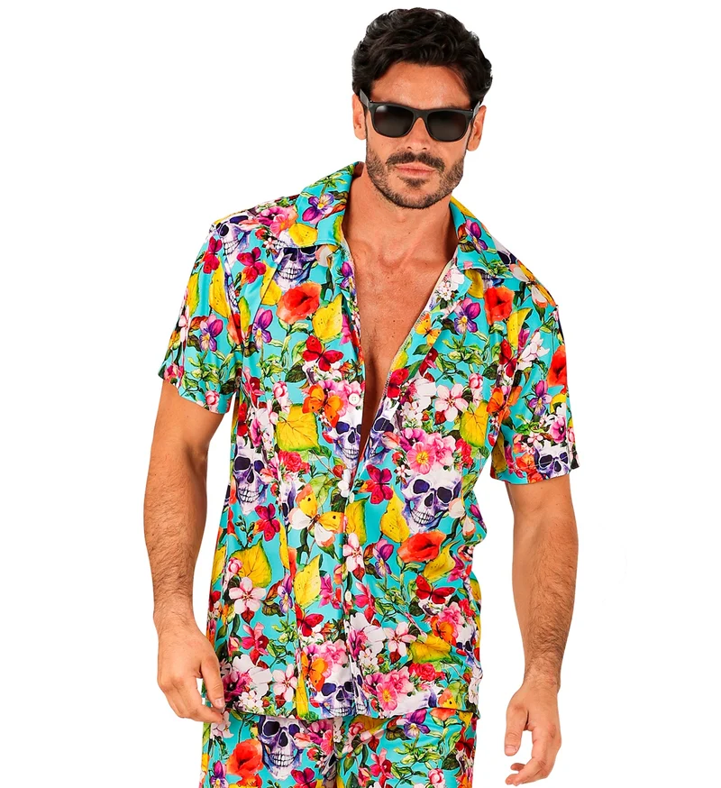 Zomer partyshirt Skulls