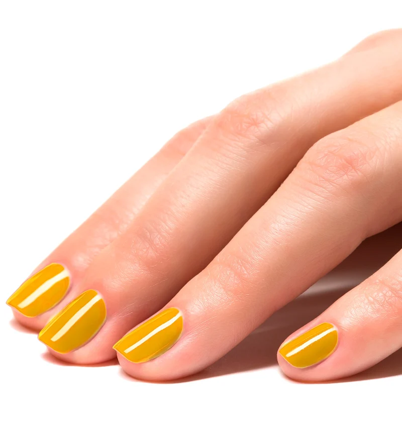 Nagellak waterbasis Emily geel