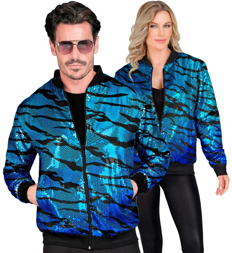 Bomberjack ocean blauw