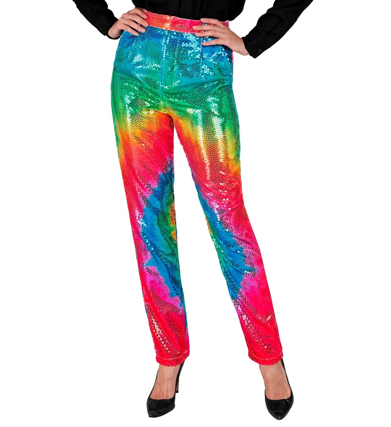 Paillettenbroek Mara tie dye