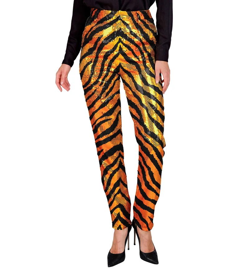 Paillettenbroek Mara zebra gold