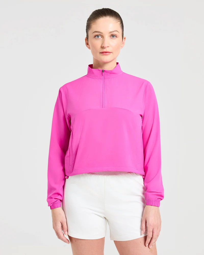 Run 1/2 Zip Jacket - Vibrant Magenta