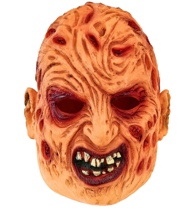 Freddy masker latex heren | verbrand horrorgezicht