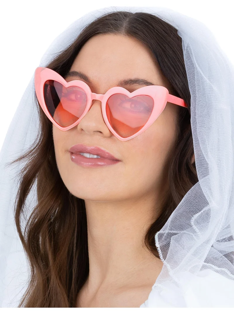 Partybril Pink Heart 70s