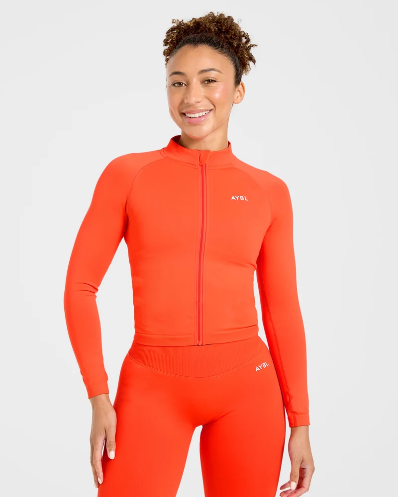 Enhance Seamless Jacket - Summer Oranje