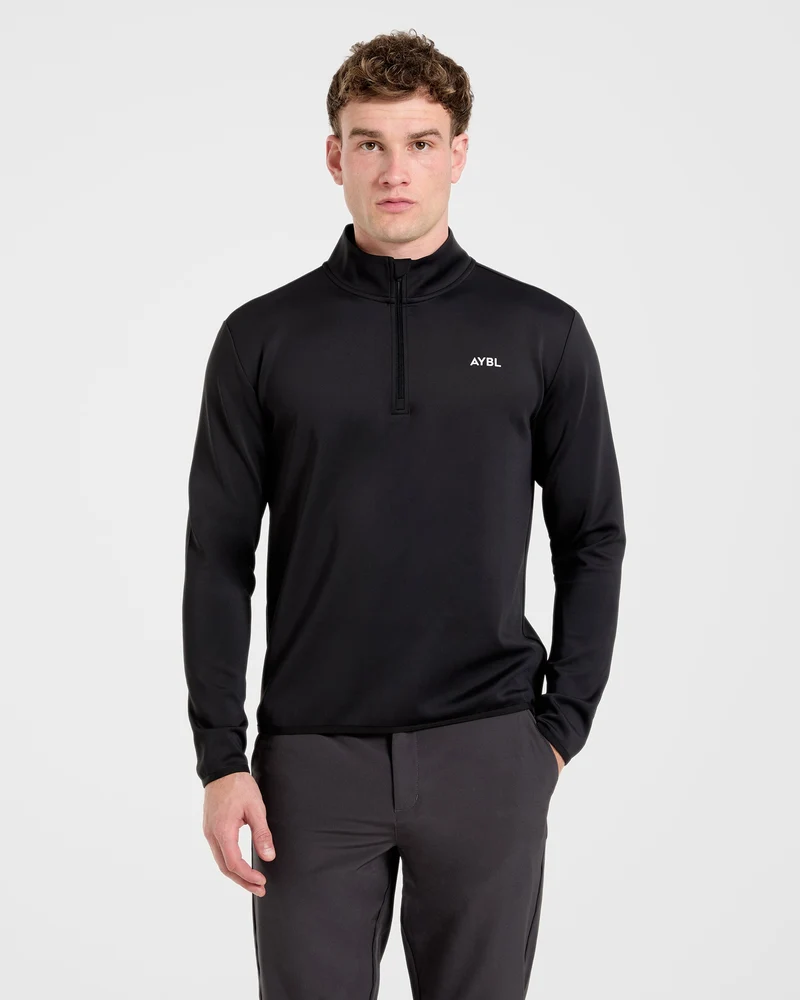 Precision 1/4 Zip Pullover - Black
