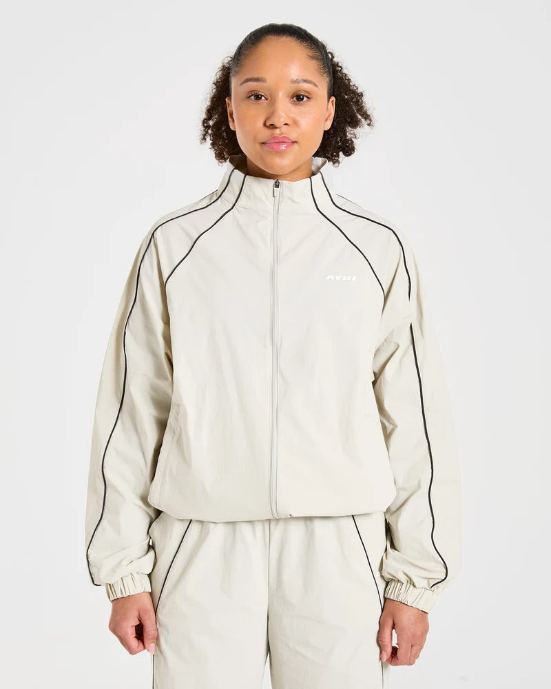 Retro Track Jacket - Off Wit