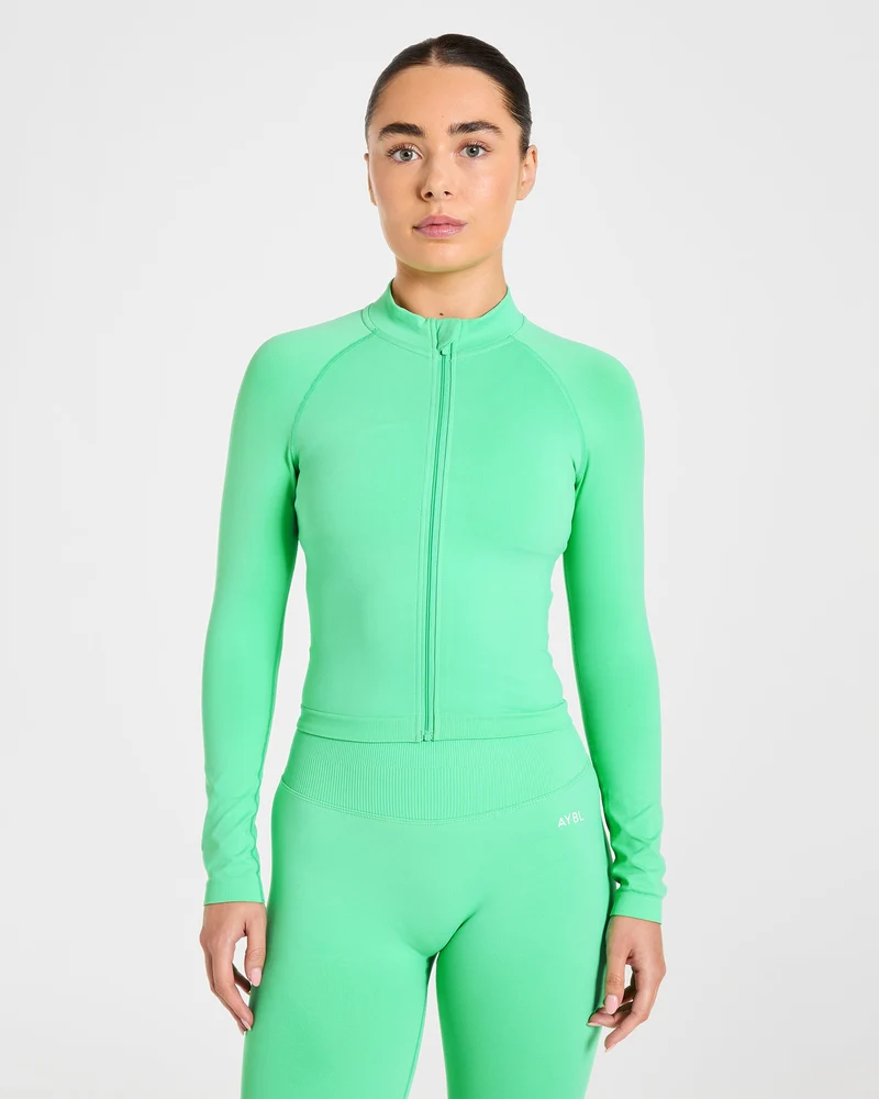 Enhance Seamless Jacket - Mint Groen