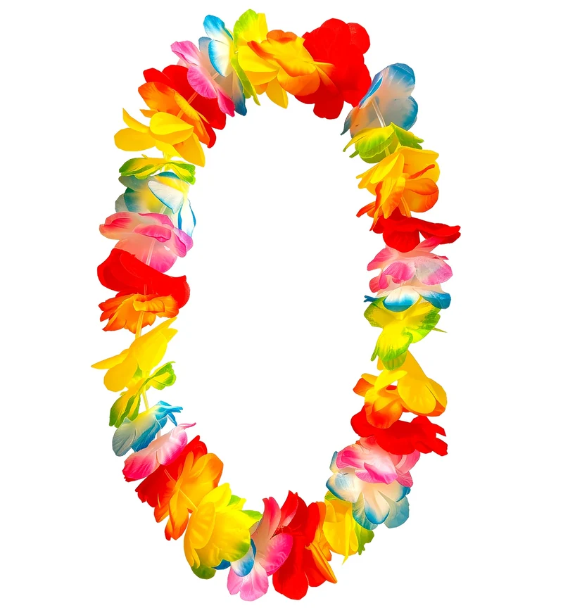 Hawaii bloemenkrans multicolor dames en heren