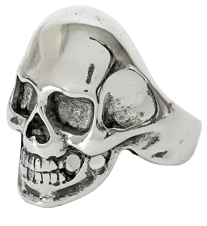 Schedel ring zilver doodskop dames en heren