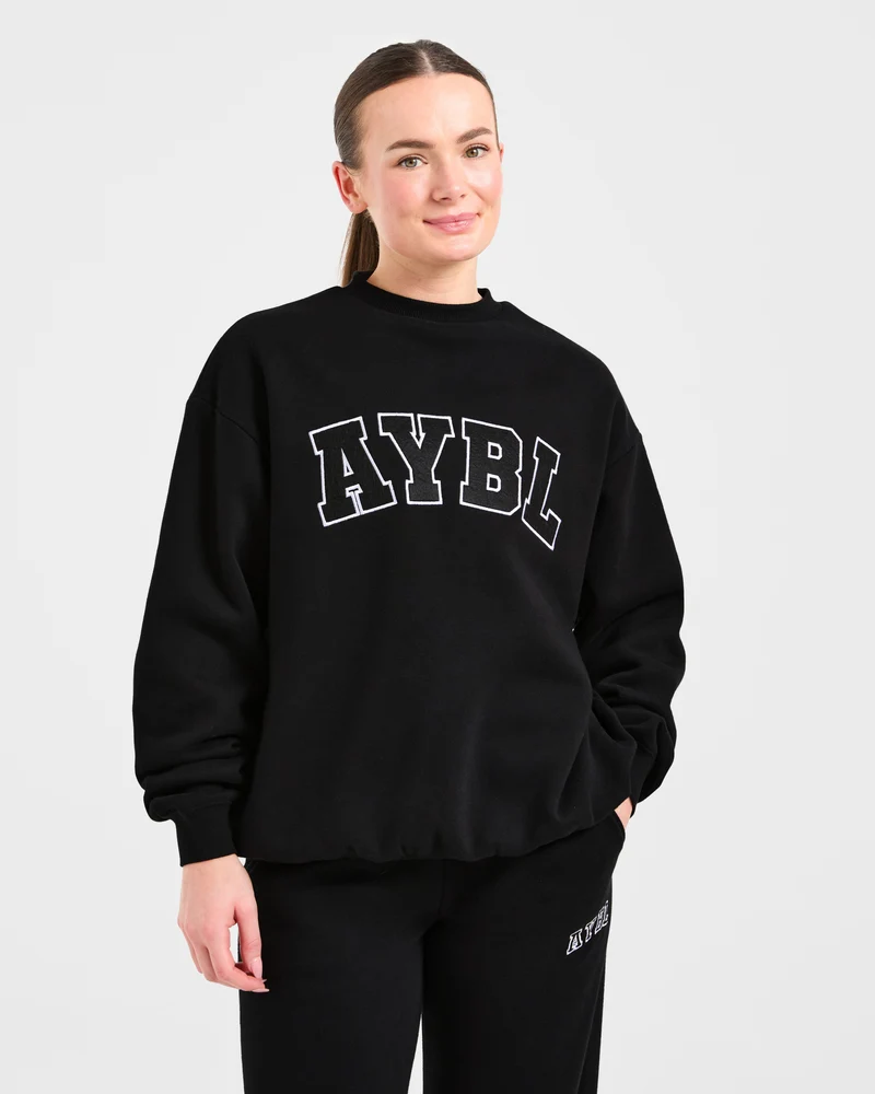 Varsity 2.0 Oversized Sweatshirt - Zwart