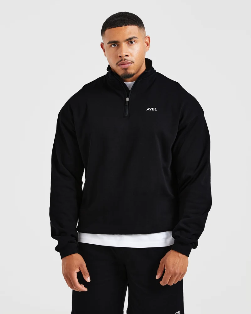 Rebound 1/4 Zip Pullover - Zwart