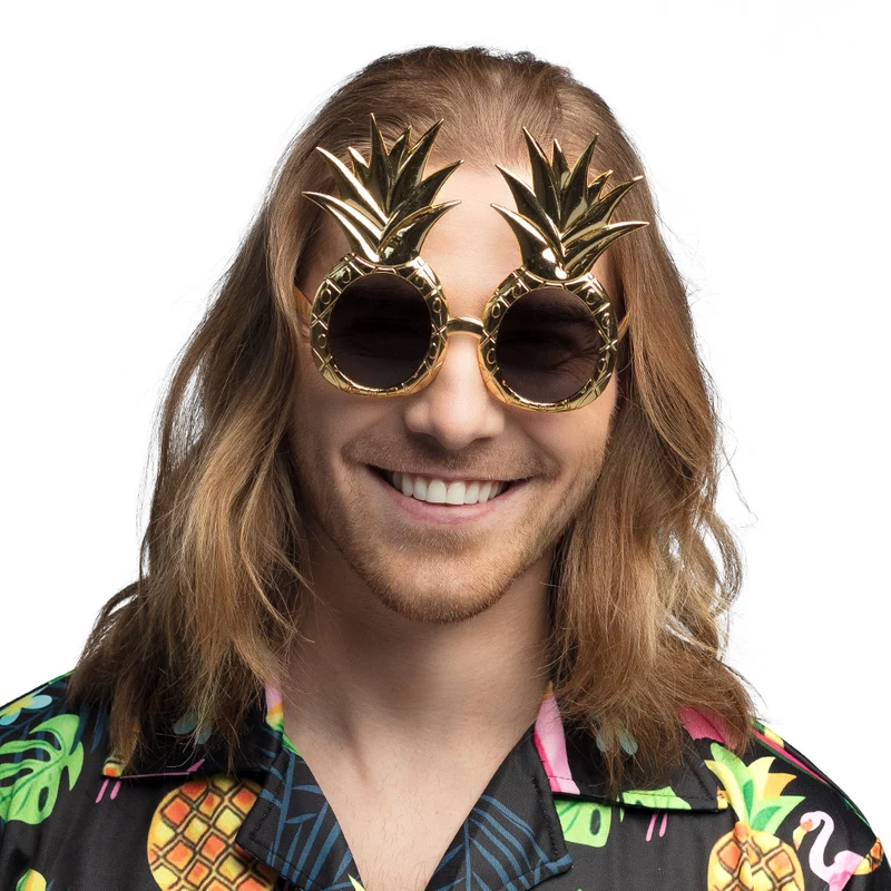 Partybril Ananas goud