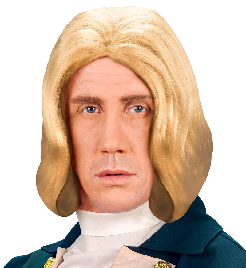 Pruik Amadeus Mozart blond