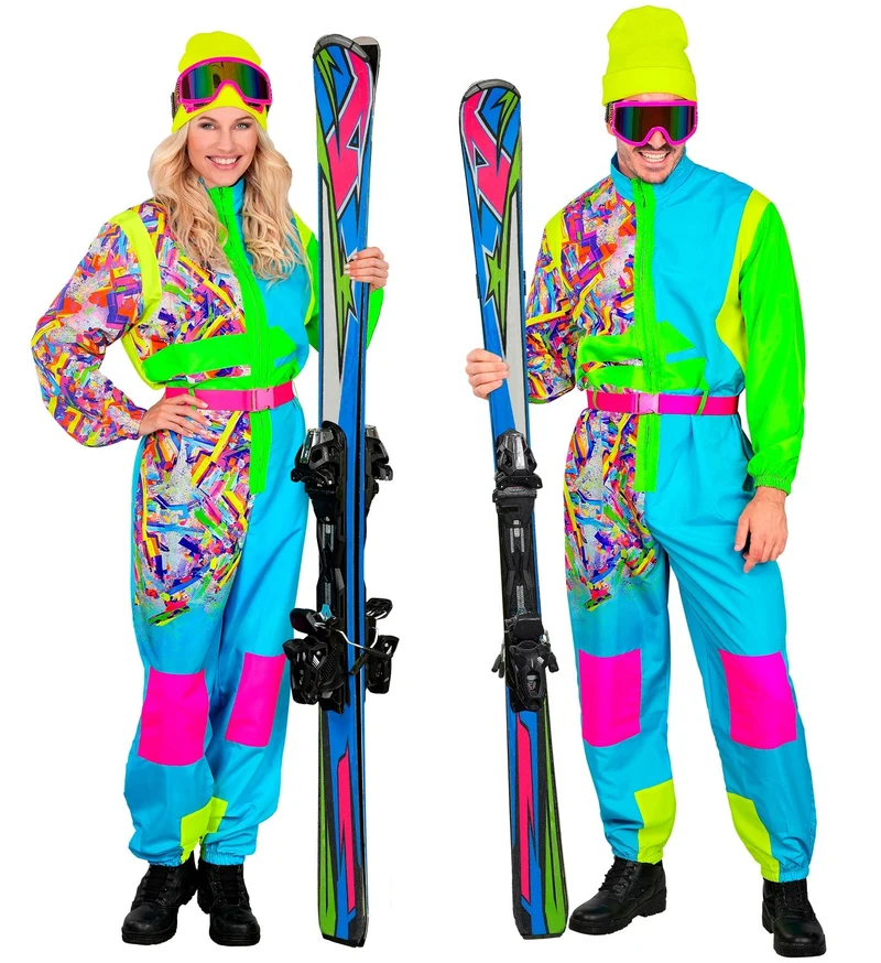 Fout Ski pak snowboarder lichtblauw/groen