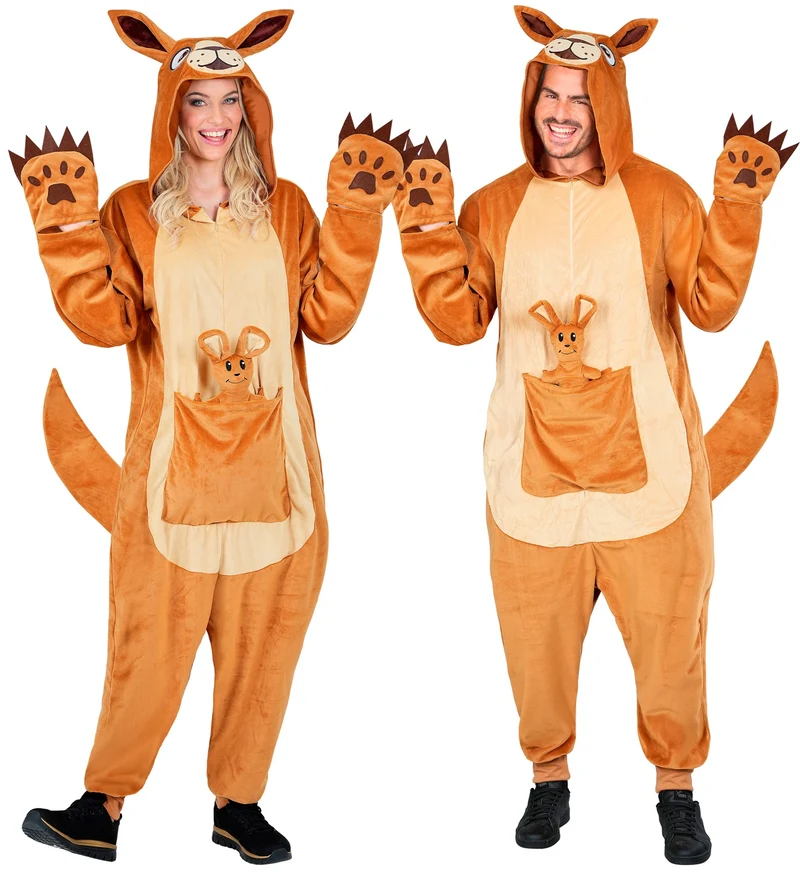 Kangaroo kostuum pluche Skippie