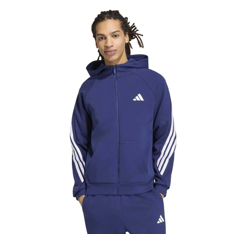 Stadium THREE STRIPES full zip hoodie