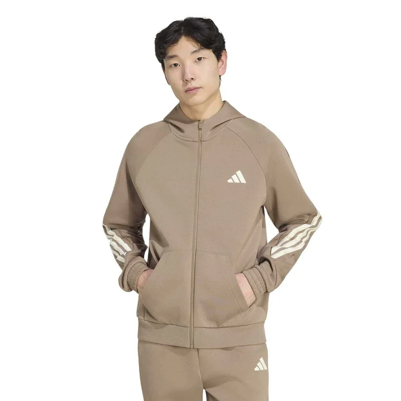 Stadium THREE STRIPES full zip hoodie