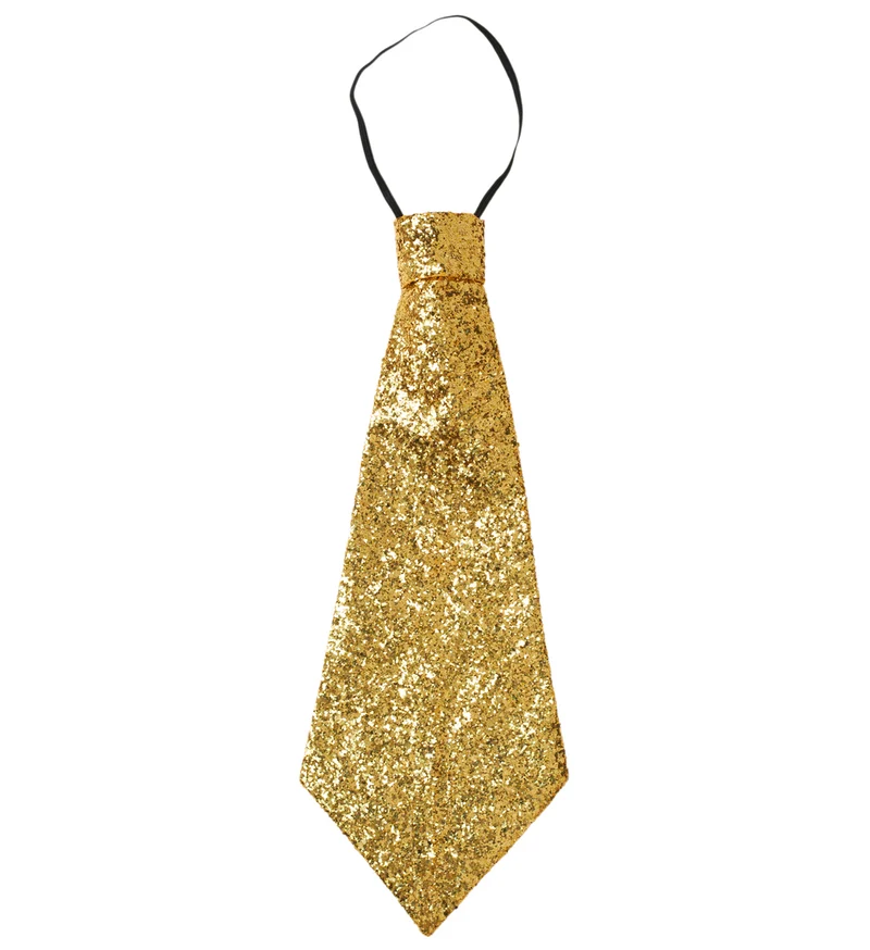 Gouden glitter stropdas
