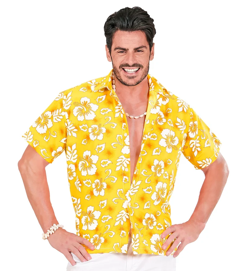 Hawaii shirt geel tropical Danny