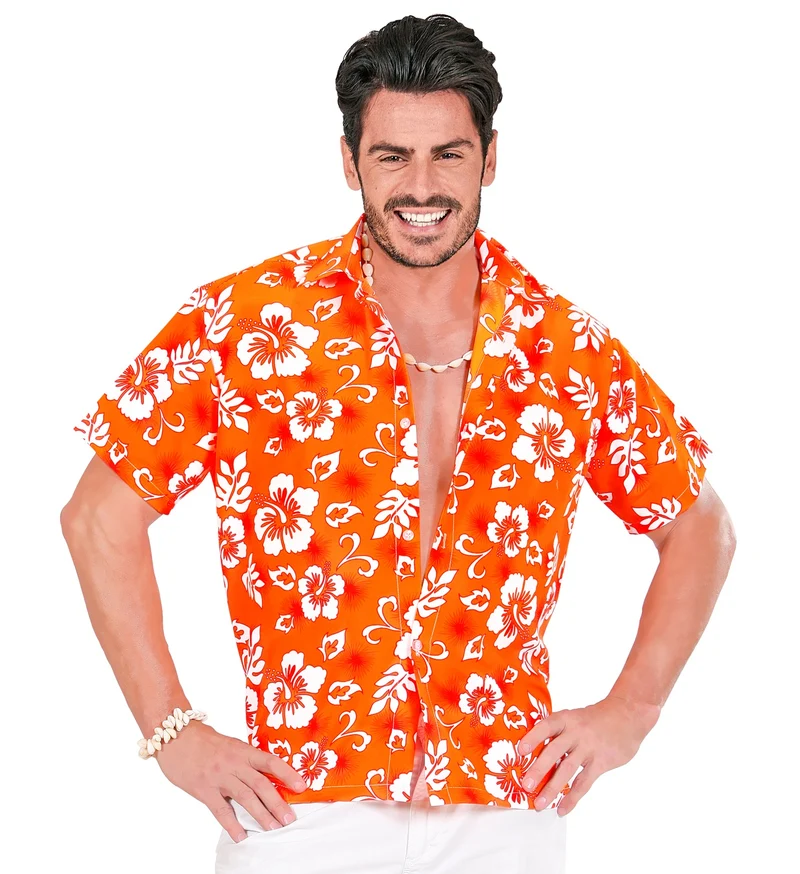 Hawaii shirt oranje tropical Danny