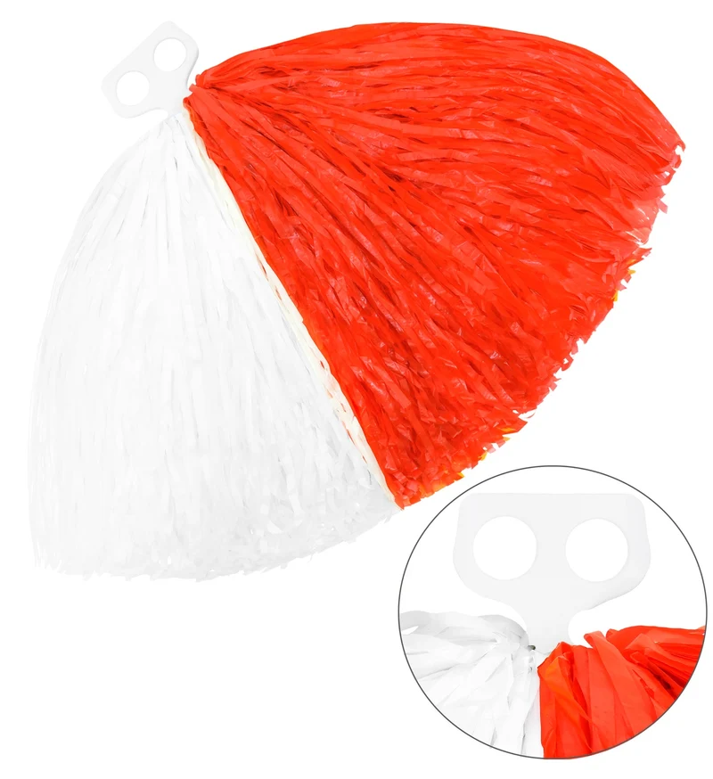 Pompom rood met wit cheerleaders