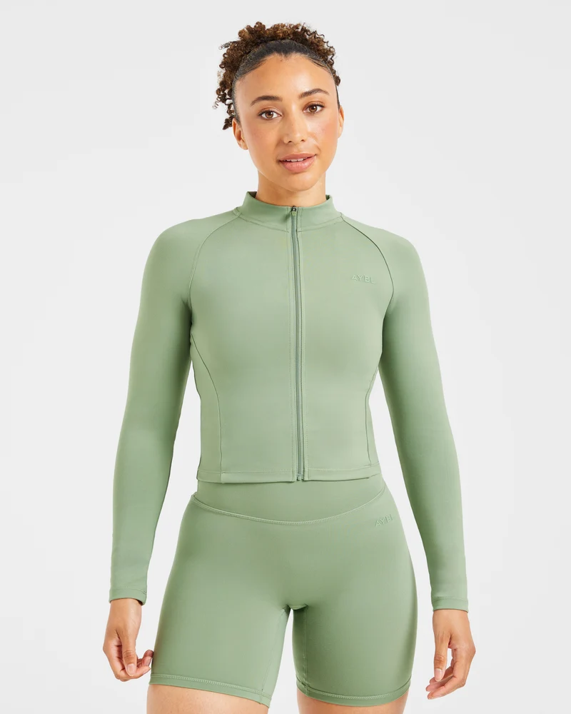 Staple Zip Jacket - Olive Groen