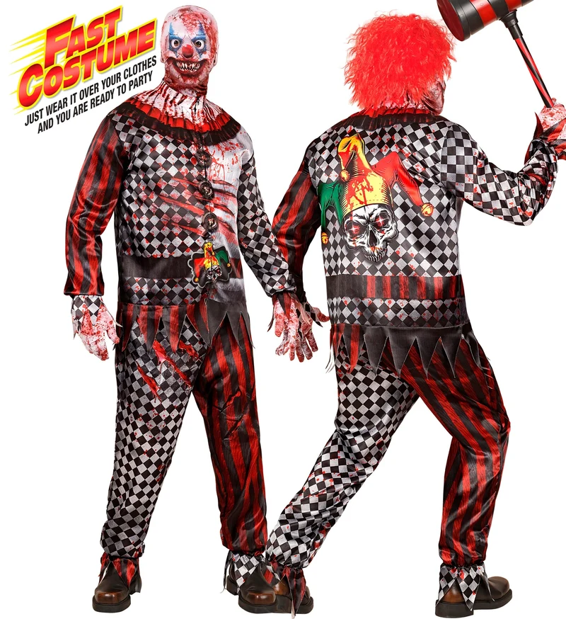 Kwaadaardige clown kostuum Mila