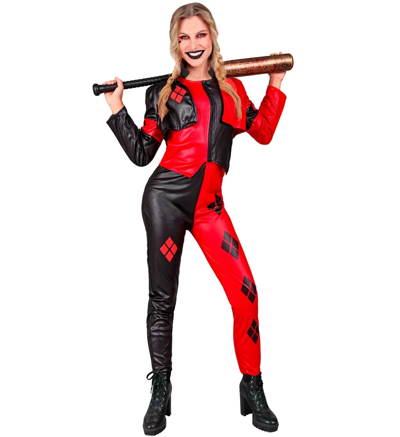 Boosaardige harlekijn kostuum Sara