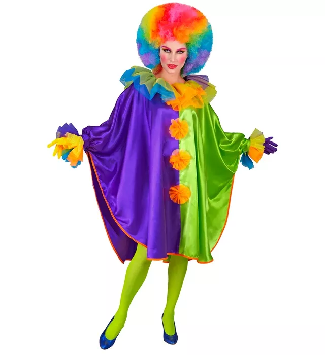Clown poncho one-size kostuum Lotte