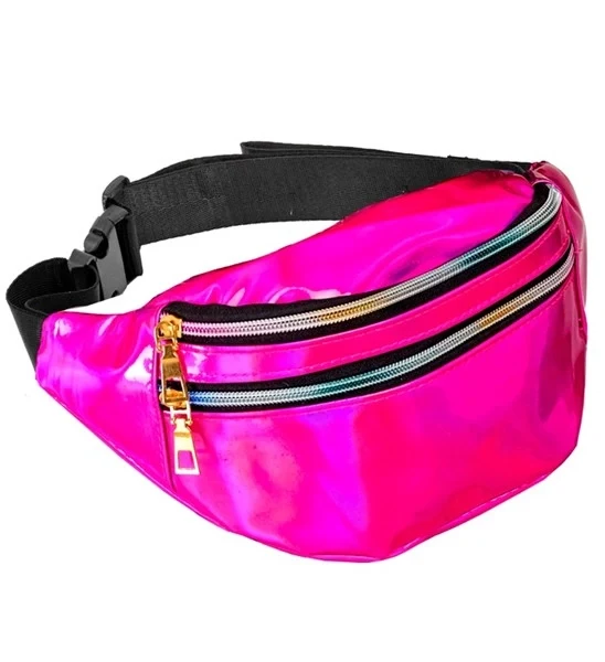 Heuptas roze holografisch Tess