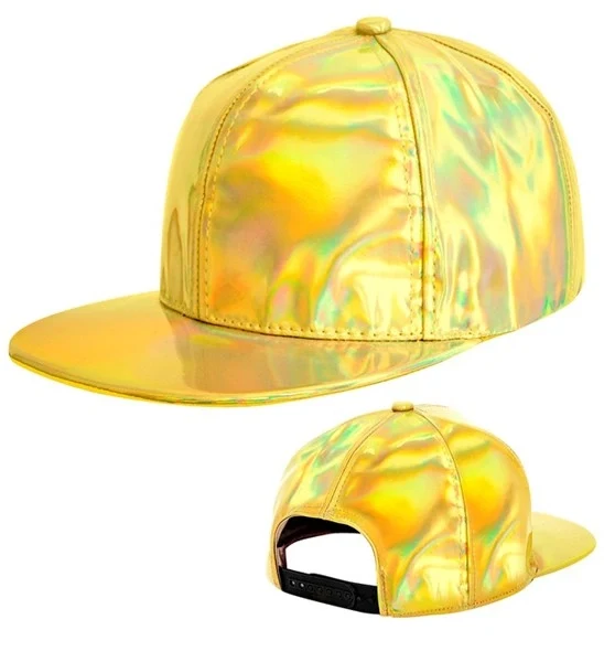 Cap goud holografisch hoed Isa