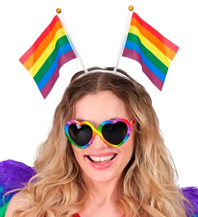 Hoofdband regenboog vlaggen Siem