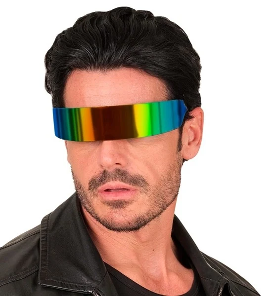 Bril spiegelglas regenboog Stijn