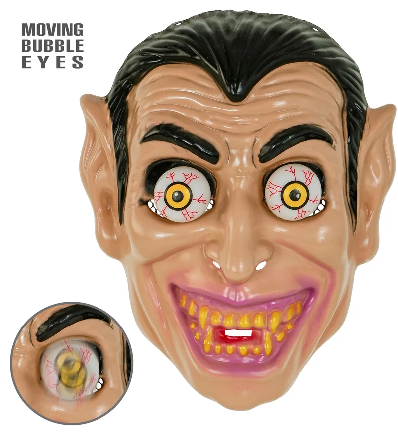 Masker wiebelende ogen vampier hard plastic Pim