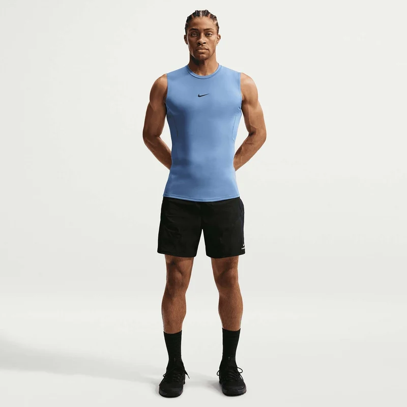 Pro Men's Dri-fit strakke, mouwloze fitnesstop