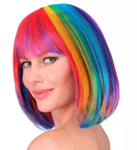 Pruik regenboog Fleur