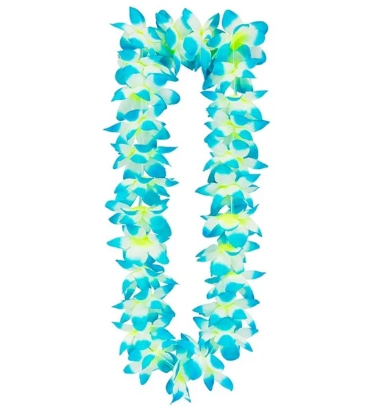 Hawaii krans licht blauw Thijs