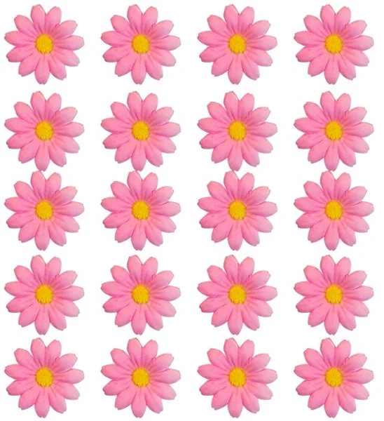 Set van 20 decoratieve roze bloemen Roos