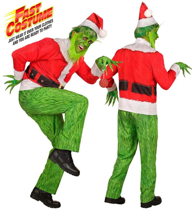 Kerst monster kostuum Grinch