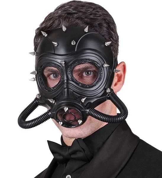 Gasmasker met nagels kostuum Fleur