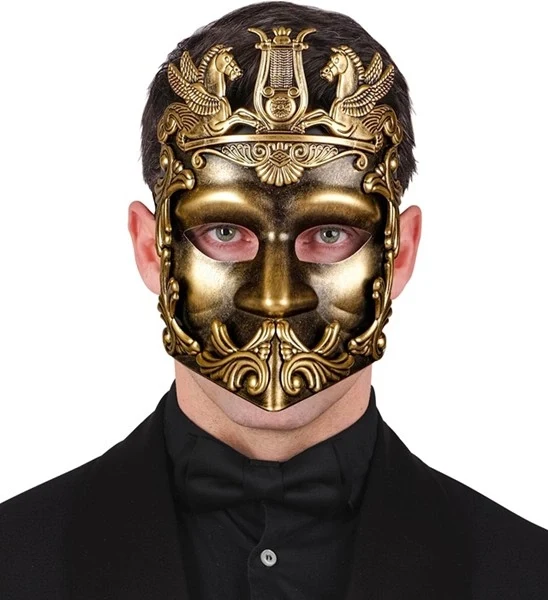 Masker grieks/romeins goud Maud